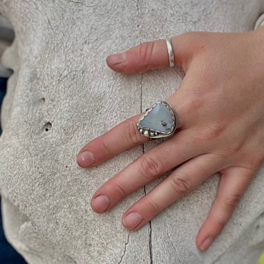 The Mountain Agate Ring size 8