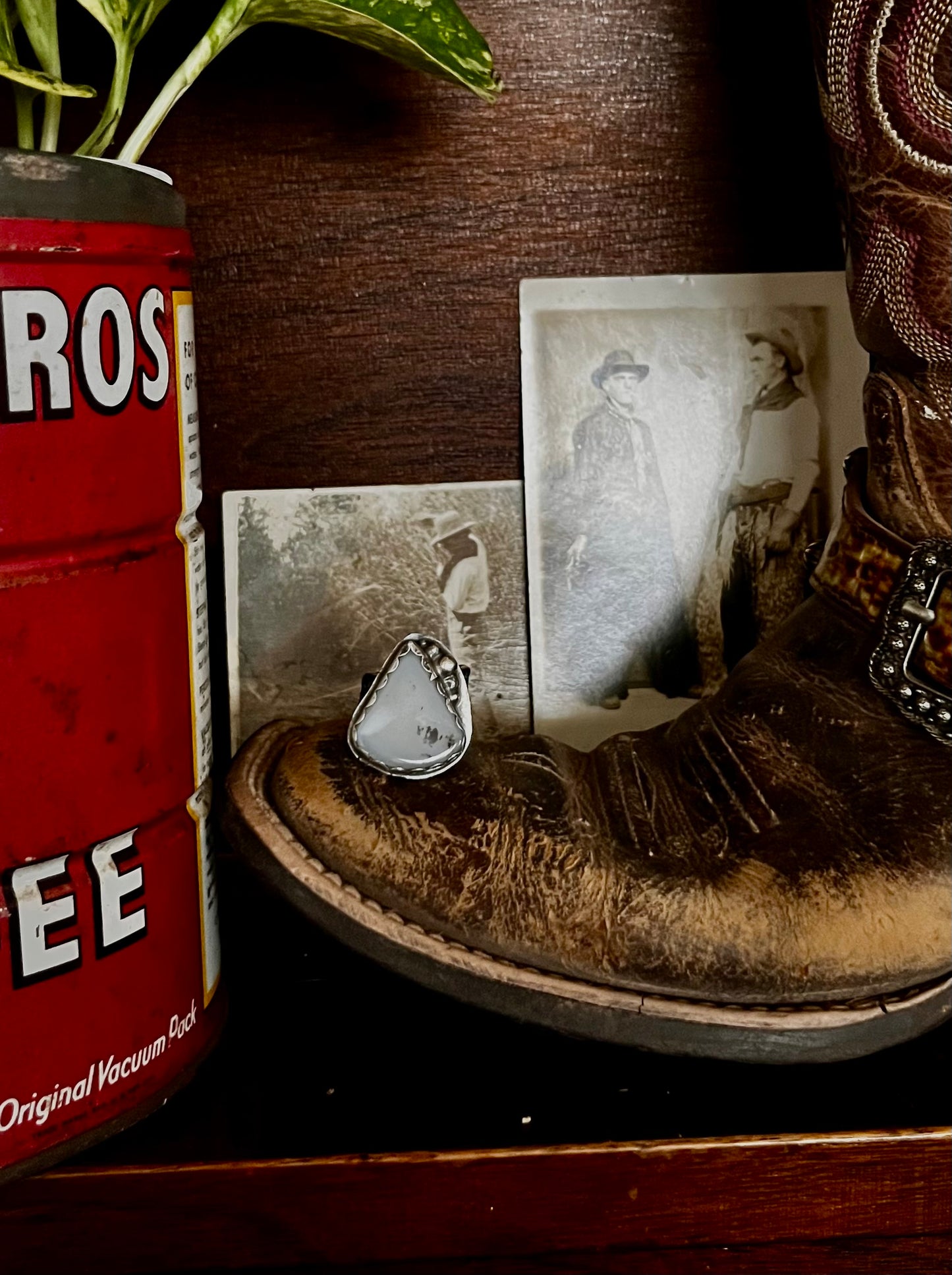 The Mountain Agate Ring size 8